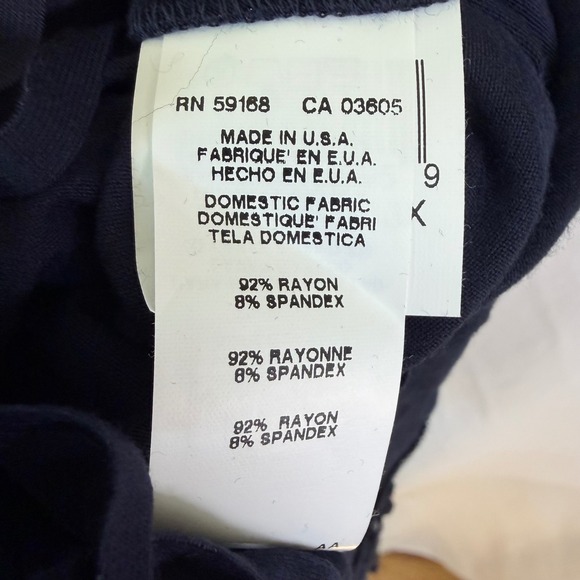 Karen Kane Navy Blue Asymmetrical Fringe Hem Tunic Top 3X NWT Boho Luxury $89 - Picture 9 of 9